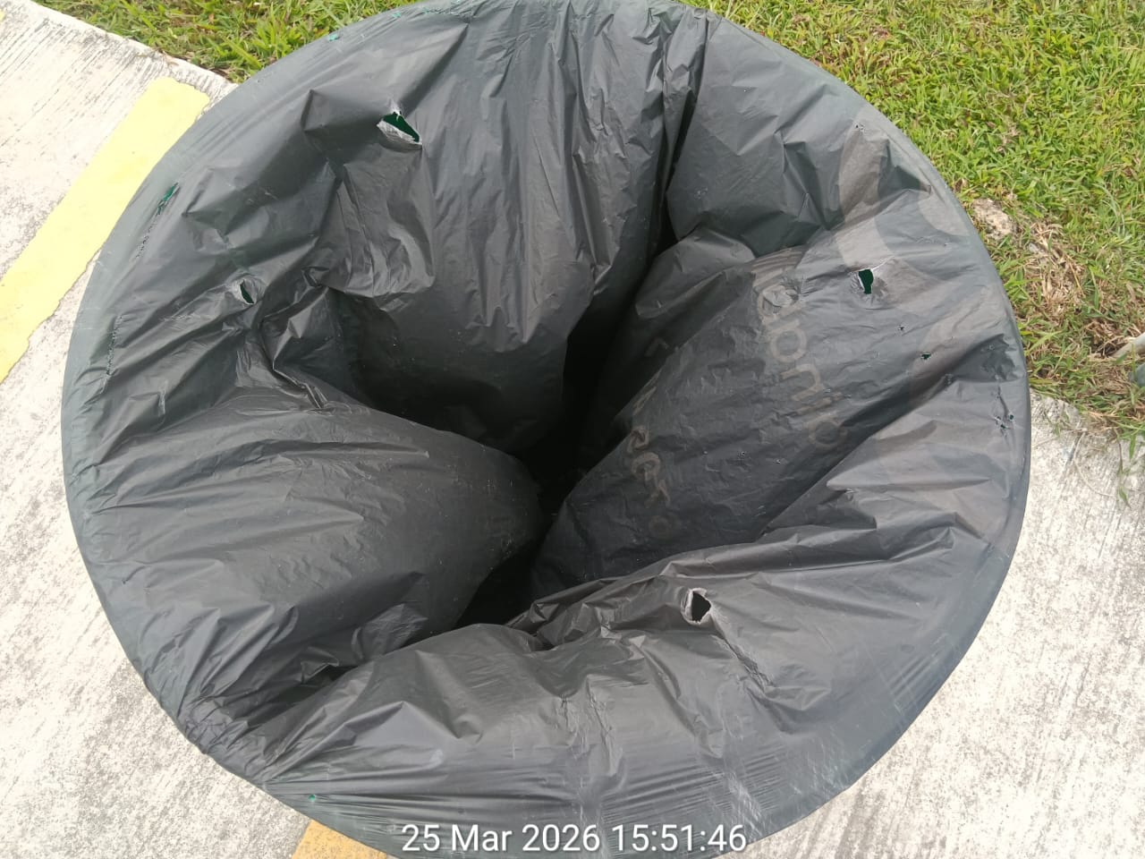Trash Bag Interference Example